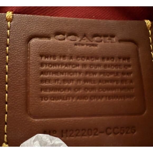 Coach Kitt Crossbody bag grained leather, CC526, Cherry - Picture 13 of 15